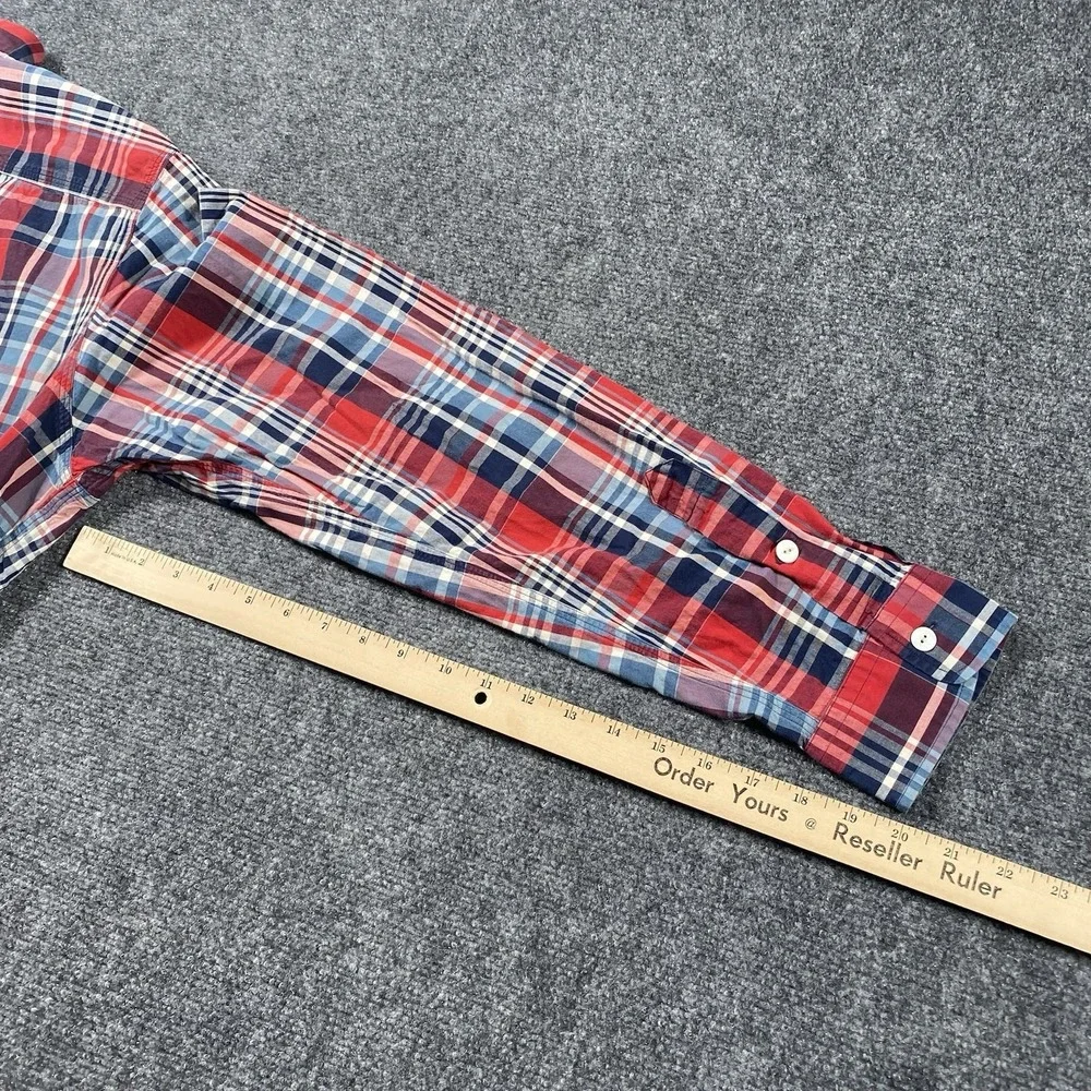 Vintage Polo Ralph Lauren Plaid Work Shirt Long Sleeve Button up Mens XL
